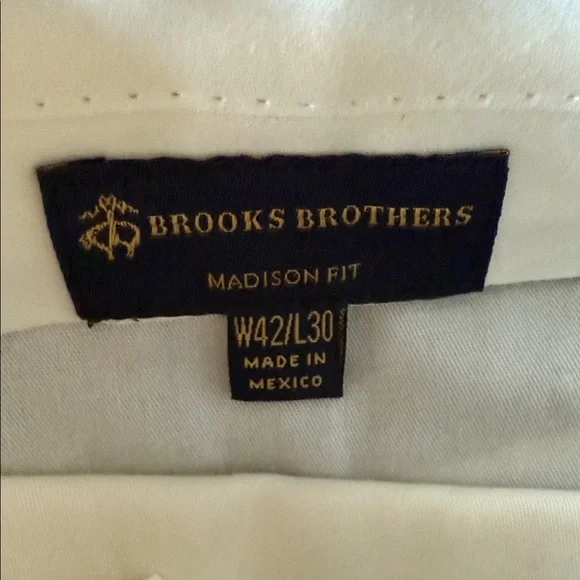 💰SALE NWT Brooks Brothers Dark Blue Madison Fit Pants - Picture 3 of 7